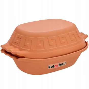 Římský hrnec oválná hliněná forma 4l