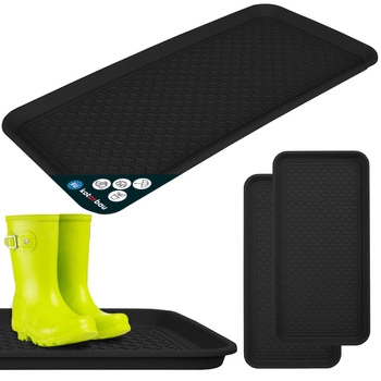 Odkapávač na boty plastový 38x76 cm sada 2 ks - Barva černá