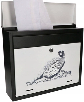 Schránka na poštovní noviny zdobená grafikou