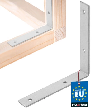 Tesařský úhelník nerezový pozinkovaný 125x125x20 mm