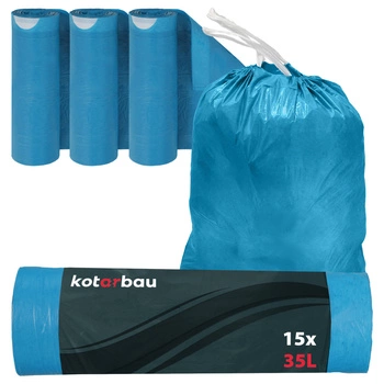 Pytle na odpad s páskou univerzální 35 l sada 3 ks.