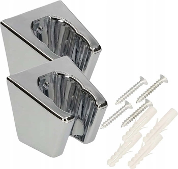 Chromový dvoupolohový držák sprchové hlavice - 2 ks.