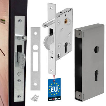 Hákový zámek pro posuvnou bránu dveře garáž levý pravý s krabicí f-60