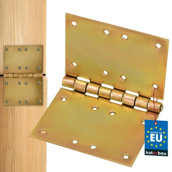 Stavební závěs opletený rovný ocelový pozinkovaný zlatý 100x150 mm