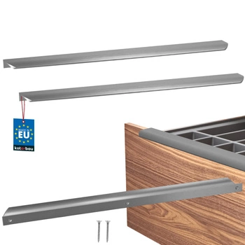 Uchyt nábytkový hliníkový stříbrný 540/560 mm sada 2 ks.