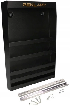 Držák na krabice+košík reklamní kontejner letáky noviny