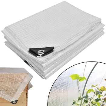 Ochranná plachta silná silná průhledná skleníková 120 g/m2 5x8 m