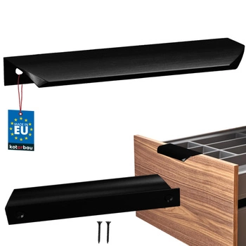 Uchyt nábytkový hliníkový černý mat 128/148 mm