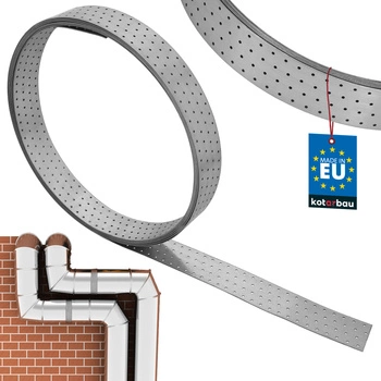 Montážní ocelová pozinkovaná perforovaná páska 80 x 2 mm 10 m