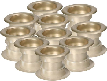 Tulej do dveří ventilační tulejka - 10 ks - Barva nikl satin