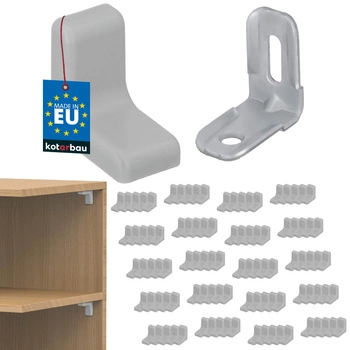 Komandorek nábytková úhlová konzola s víčkem světlý jasan sada 100 ks.