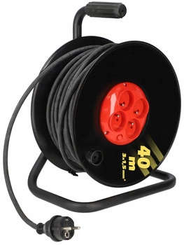Naviják prodlužovacího kabelu 3x1,5 konstrukce z/u 40m kotarbau