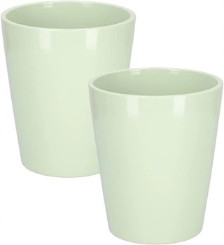 Keramický květináč 12 cm máta - 2 ks.