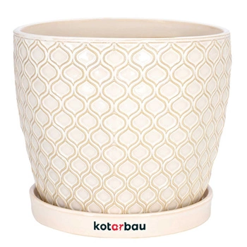 Květináč fi 17 keramický obal květináče s podstavcem