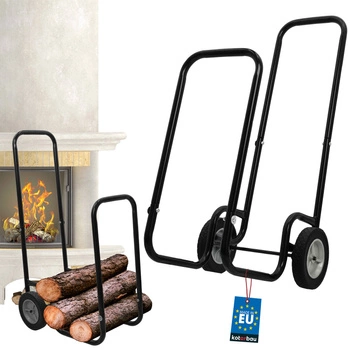 Vozík na přepravu palivového dřeva na kolečkách