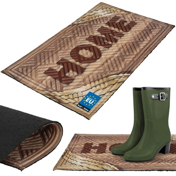 Rohožka 45x75 home hnědá dekorativní