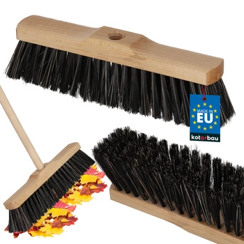 Přírodní zametací koště 300 mm kartáčový zametač kotarbau černá