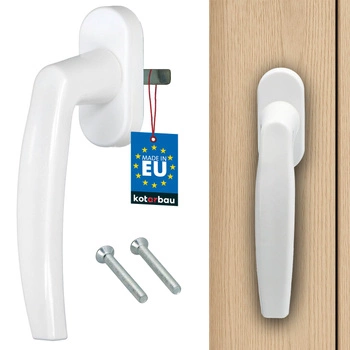 Okenní klika pro balkonové dveře bílá 35 mm