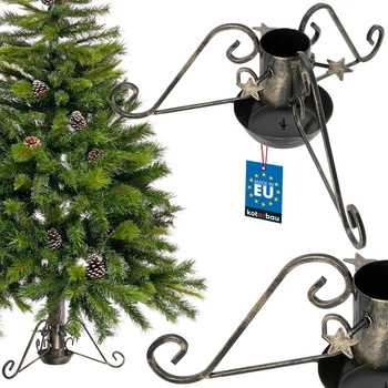 Stojan na vánoční stromek ocelová 80mm nádoba