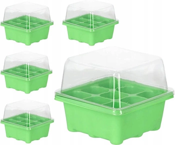 9komorový přenosný mini skleník 5 ks. kotarbau zelená