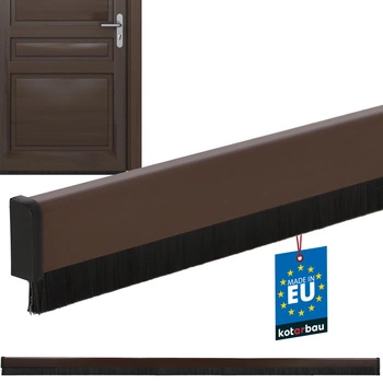 Těsnicí lišta pod dveře automatická hnědá 27 mm 1 m