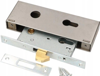 Zámek hákový pro posuvné brány garáže f-40 + skříň - Stříbrná