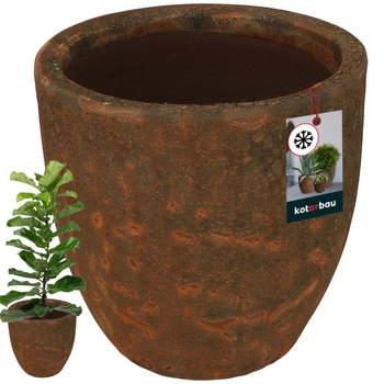 Keramické mrazuvzdorné květináče pro domácí zahradu fi 30 cm