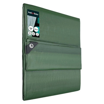 Plachta ochranná pevná silná univerzální olivová 120 g/m2 4x6 m