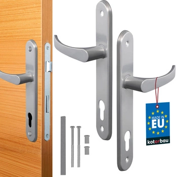 Sada dveřních klik 90 stříbrná