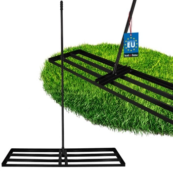 Ruční nivelační nástroj na zem trávník terén zahradní ocelový 120x30 cm