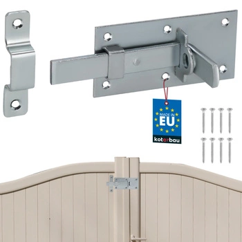 Závora jednoduchá univerzální na dveře branku ocelová 130 mm