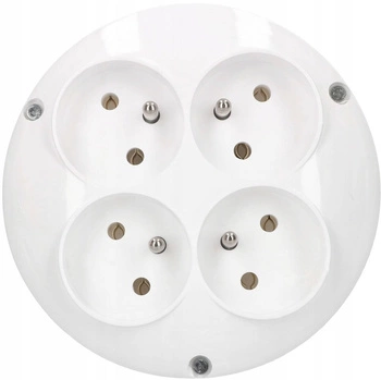 Zloděj 4 zásuvkový uzemněný síťový rozbočovač