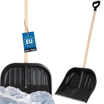 Hrabla na sníh škrabka lopata 128 cm černá