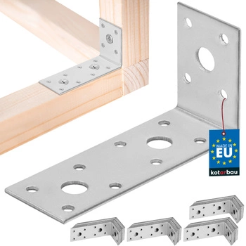 Tesařský úhelník nerezový pozinkovaný 100x50x35 mm sada 50 ks.