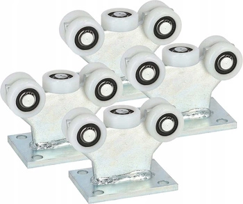 5 válečkový portálový vozík fi 43 pevný válečkový portál - 4 ks.