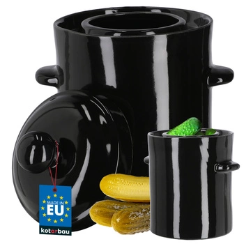 Kameninový vzduchotěsný hrnec s poklicí na zavařování 2,5 l