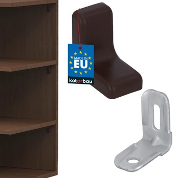 Komandorek nábytková úhlová konzola s víčkem wenge