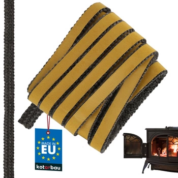 Samolepicí páska na těsnění krbu a kamen 15x4 mm 2,5 m