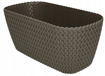 Květináč 300 mm balkonová oválná truhla - Barva šedá kamenná