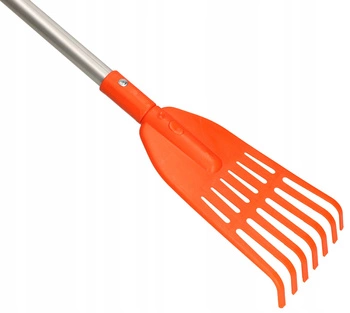 Zahradní hrábě na listí se 7 hroty + hřídel