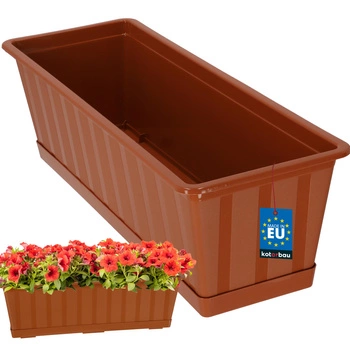 Balkonový box 50 cm květináč pro terasu balkon terakota kotarbau