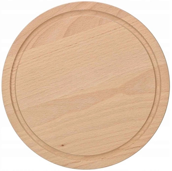 Kulaté dřevěné kuchyňské prkénko - fi 20 cm hnědá kotarbau