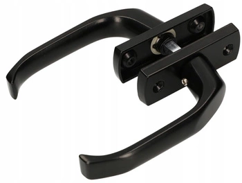 Dveřní klika 125, dveře, brány, 2 ks - Barva černá