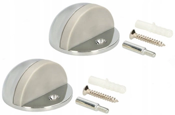 Přišroubovaný odrazník na dveře stoper 45 mm - 2 ks - Barva chrom