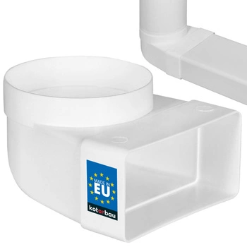 Excentrické koleno 120x60 ventilační kanál 100