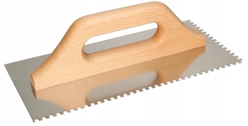 Hladítko 4x4mm ocelové ozubené hladítko lepidlo na omítky a obklady kotarbau