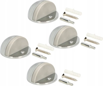 Přišroubovaný odrazník na dveře stoper 45 mm - 4 ks - Barva chrom