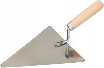 Nerezové trojúhelníkové hladítko 200 mm zednické hladítko