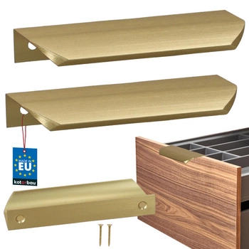 Uchyt nábytkový hliníkový zlatý mat 96/116 mm sada 2 ks.