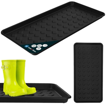 Plastový odkapávač na boty černý 35x72 cm